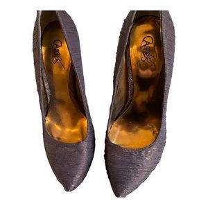 Carlos by Carlos Santana Privilege sparkly fabric heels